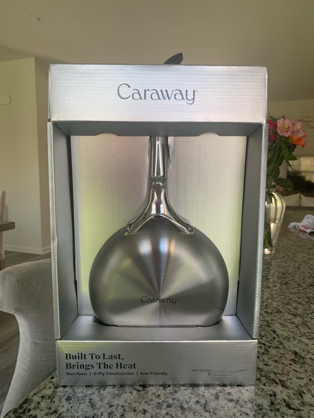 Caraway Metallic Gray Mini Fry Pan - Silver Finish